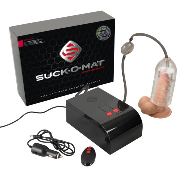 Hands-free Masturbator SUCK-O-MAT Remote Controlled Version 1.1, Masturbation Sucker, Insertable 11cm, Ø Stretchable 2,5cm 