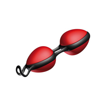 JoyDivision Joyballs Secret, Love Balls, Silikomed®, Red/Black, 11,4 cm (4,5 in), Ø 3,7 cm (1,4 in)