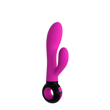 Odeco O-Zone Rabbit Vibrator, Silicone/ABS, Pink, Insertable 11 cm (4,3 in), Ø 3,9 cm (1,5 in)