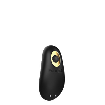 Pornhub Toys Tempest, Supercharged Clitoral Vibrator, Silicone, Black/Gold, 9 cm (3,5 in)