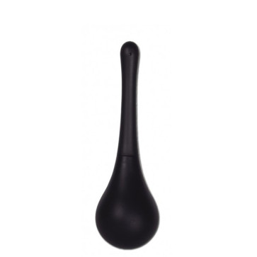 Squeeze Clean Maximum Cleaning, Intimate Douche, TPR/Silicone/ABS, Black, Insertable 14 cm (5,5 in), Ø 2,2 cm (0,8 in)