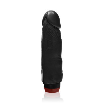 SI IGNITE Cock Dong with Vibration, Vinyl, Black, 18 cm (7 in), Ø 4,4 cm (1,7 in)