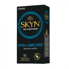LifeStyles Manix Skyn Extra Lubricated Condoms, Latex Free & Vegan, 18 cm (7,1 in), 10 pcs