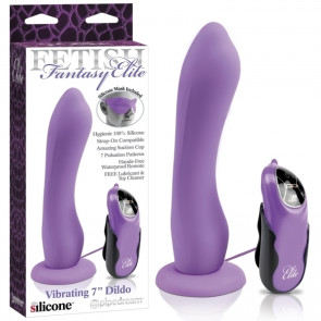 Fetish Fantasy Elite, Vibrating Dildo, 18 cm (7 in), Purple