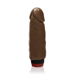 SI IGNITE Cock Dong with Vibration, Vinyl, Brown, 15 cm (6 in), Ø 4,4 cm (1,7 in)